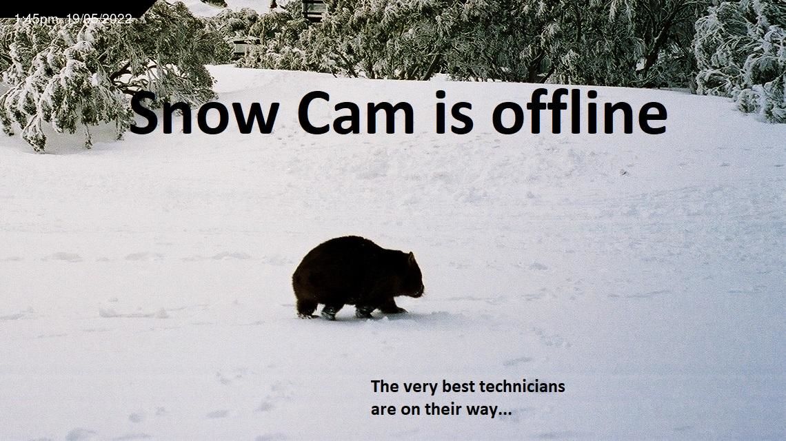 Snow webcam. Snow cam. Camera offline.